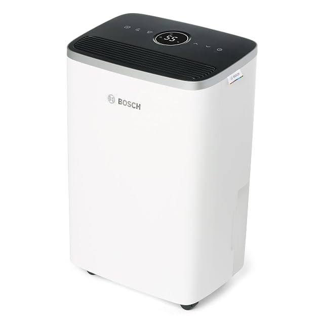 Déshumidificateur Bosch Dry 4000 avec réservoir semi-transparent de 2,5 litres et poignée intégrée