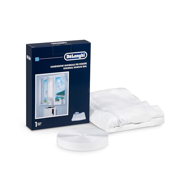 Kit d'installation de fenêtre blanc De'Longhi DLSA012 pour climatiseur mobile