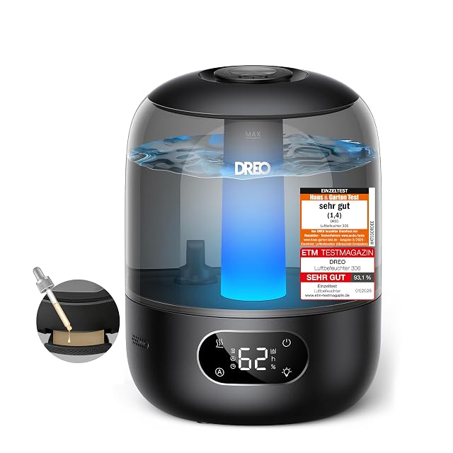Humidificateur ultrasonique à brume froide Dreo DR-HHM006 avec réservoir à remplissage par le haut