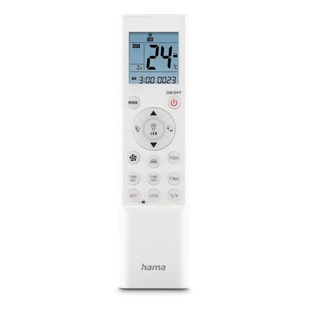 Télécommande infrarouge universelle Hama 00221040 pour climatiseurs, avec support mural