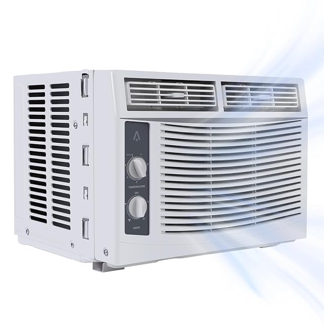 Climatiseur de fenêtre MilleLoom 5000 BTU avec commandes à molette mécanique