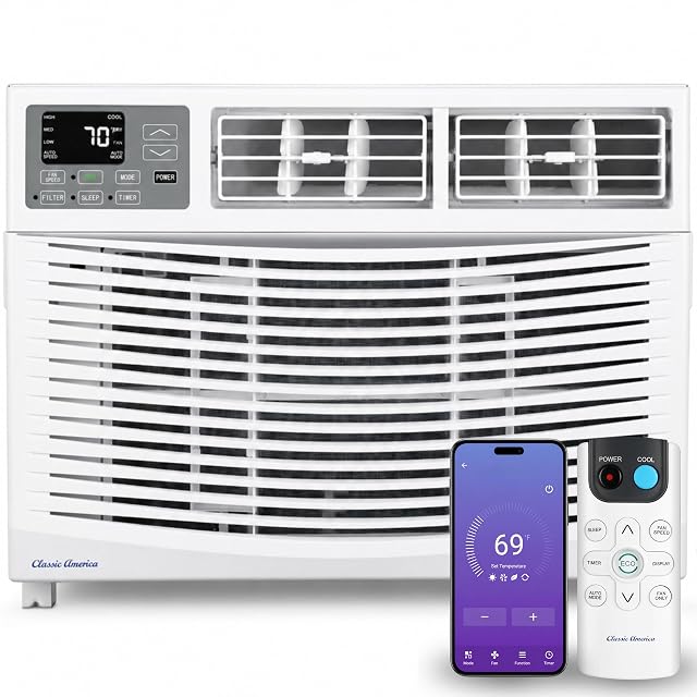 Climatiseur de fenêtre WiFi Vtronix Classic America 8000 BTU
